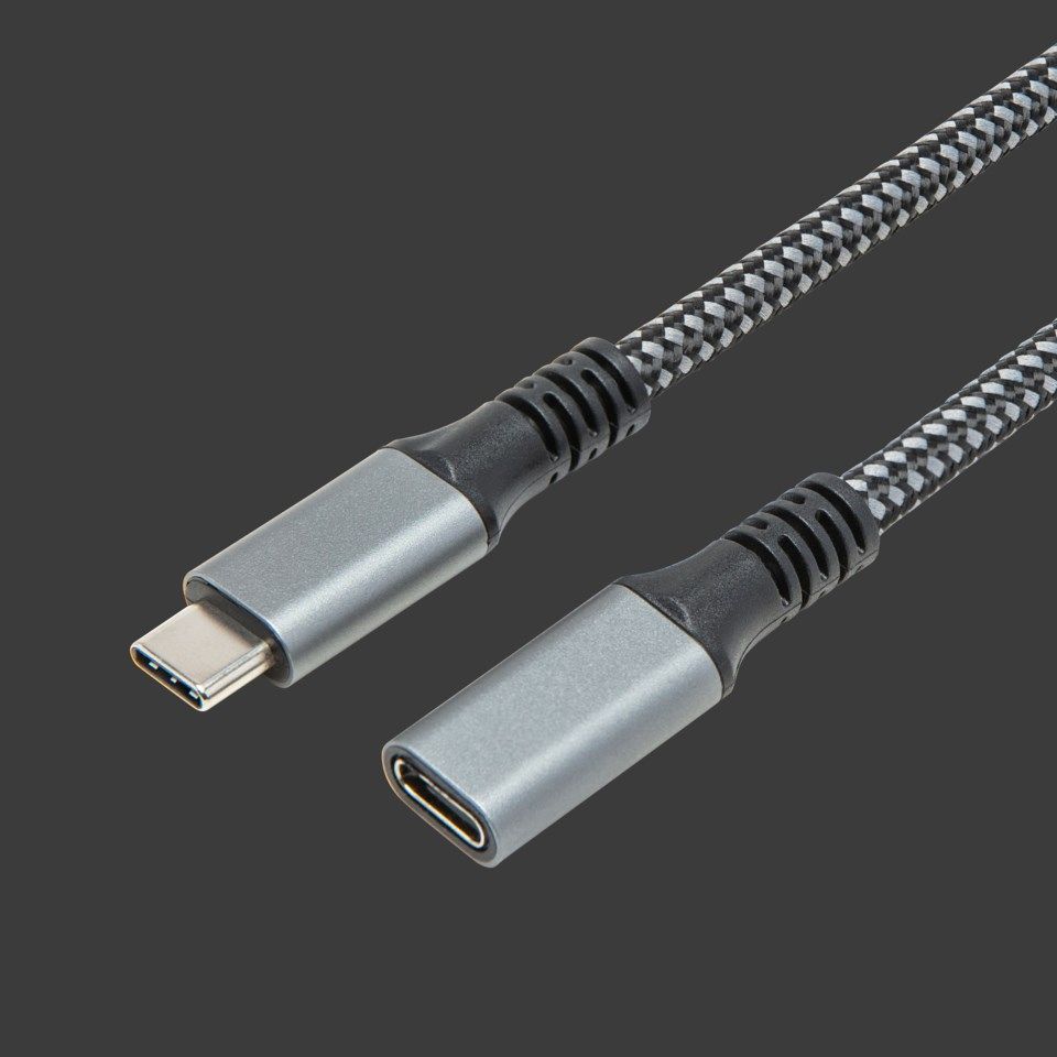 Plexgear Forlengelseskabel for USB-C 1 m