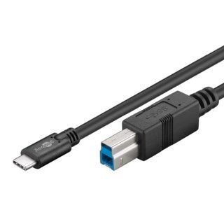 NÖRDIC USB 3.1 kabel USB C till USB B 1m USB skrivarkabel – Nördic