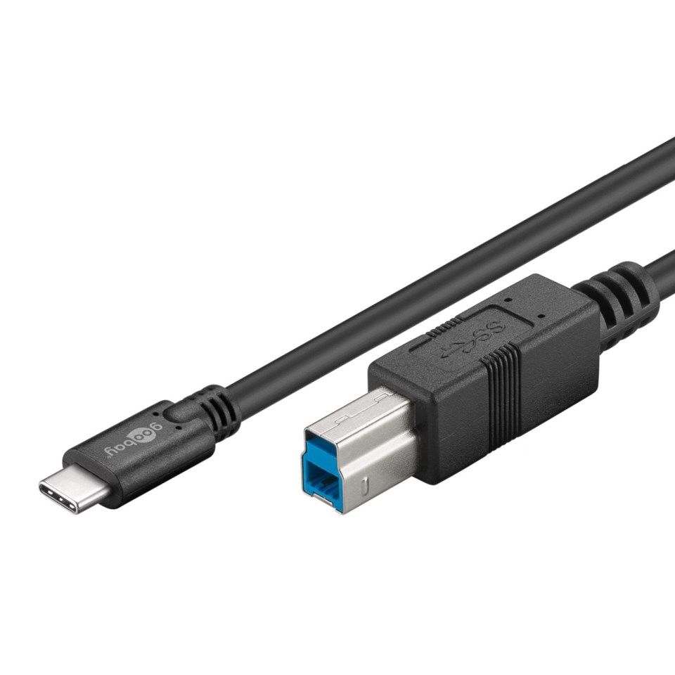 USB-C-kabel til USB-B 3.0 1 m