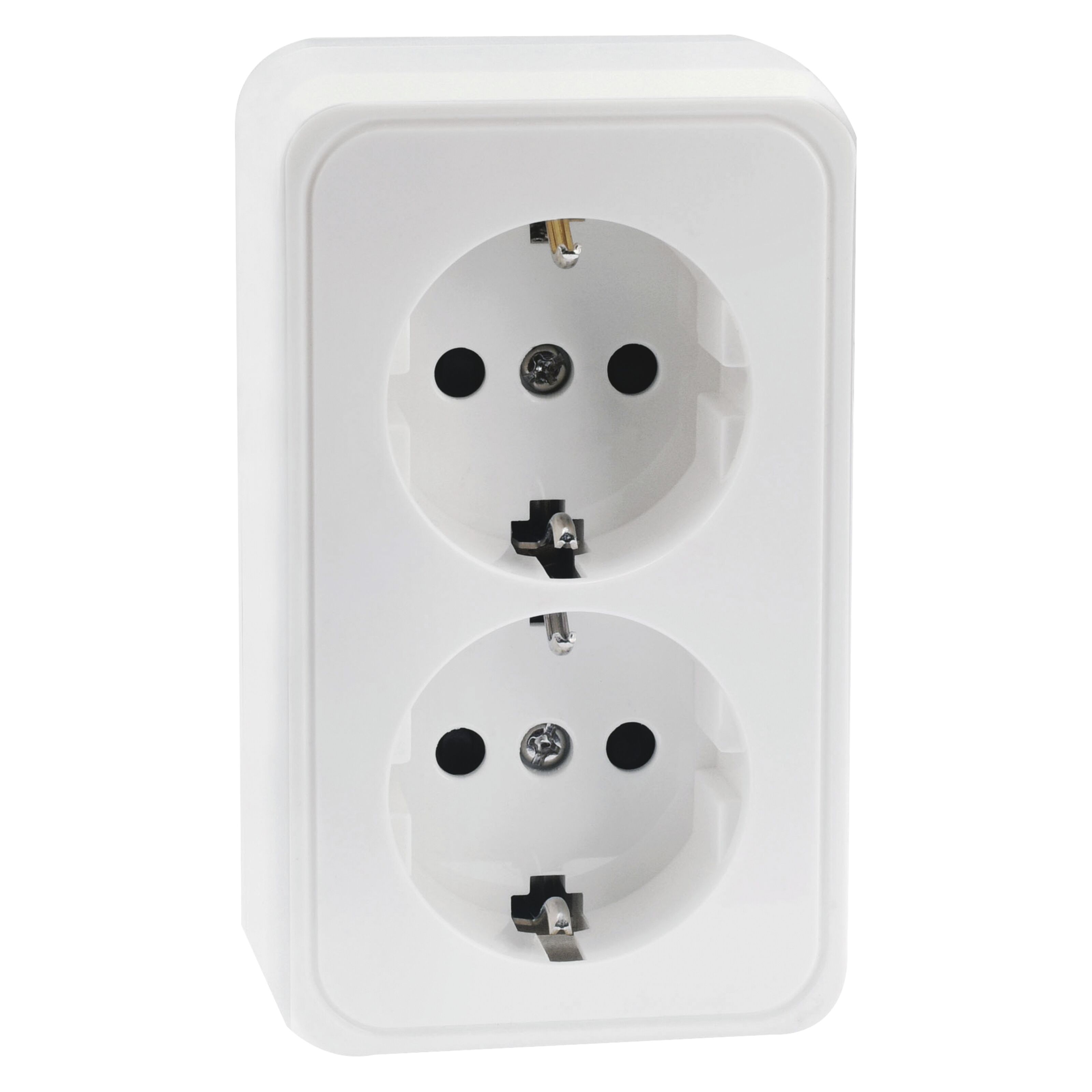 Malmbergs Gamma Jordet stikkontakt 2-veis - Hvit