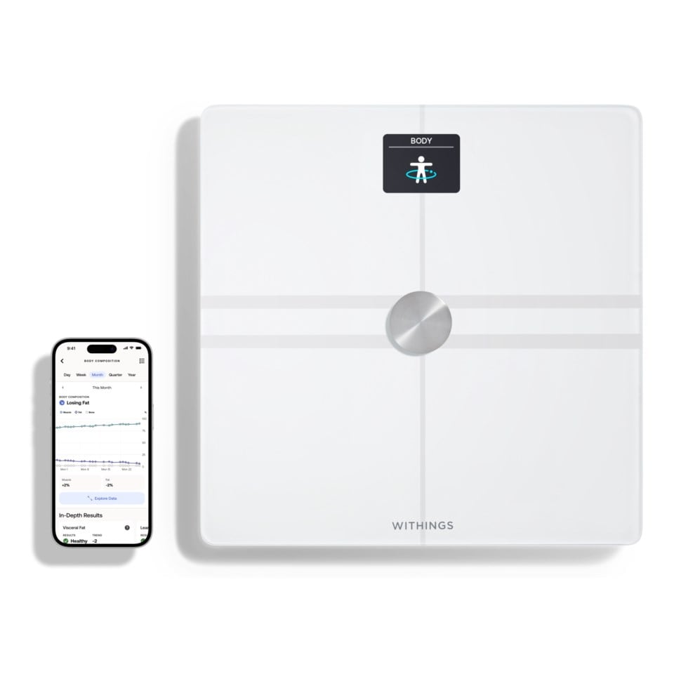 Withings Body Comp Personvekt med wifi Hvit