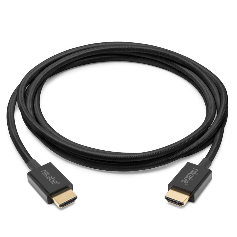 Nikabe Ultra Slim HDMI-kabel med 8K-støtte - Svart 2 m