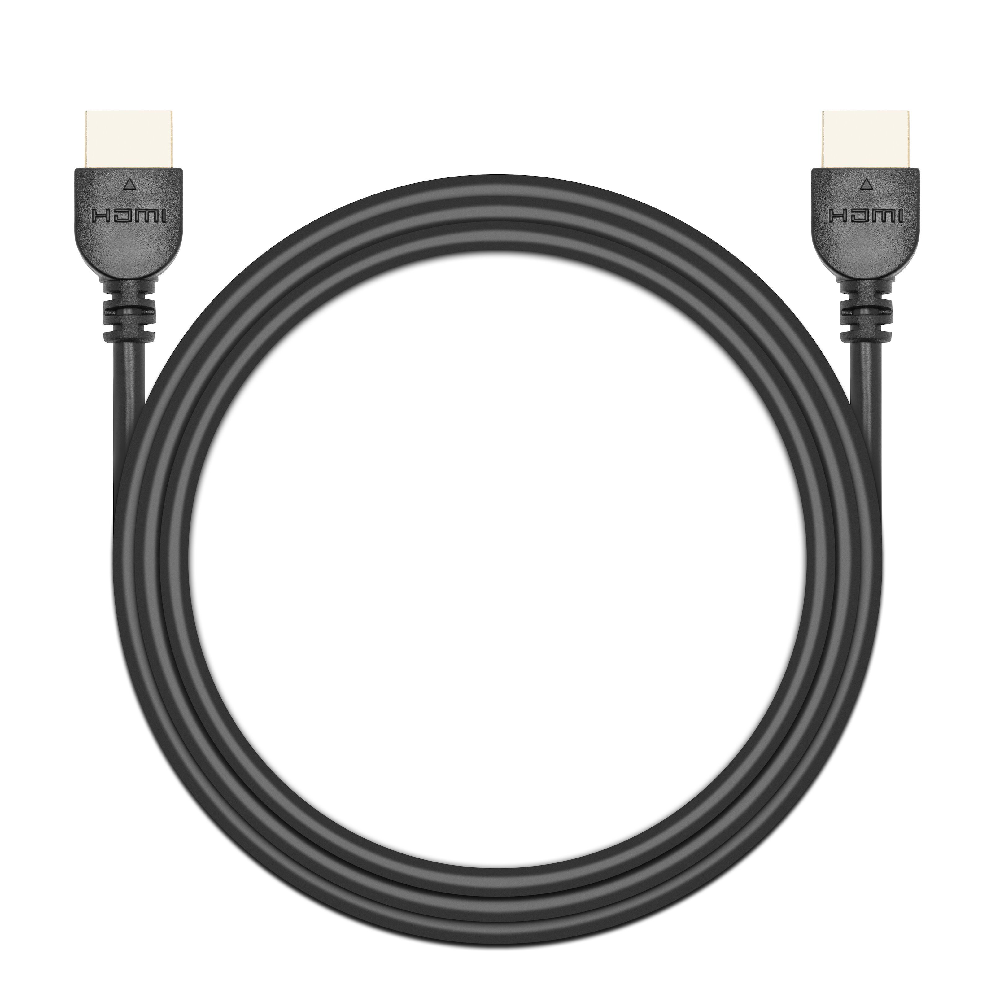 2 m Premium certifierad HDMI 2.0-kabel - Hög hastighets UHD 4K 60 Hz  HDMI-kabel med Ethernet - HDR10, ARC - UHD HDMI Video-sladd - För  UHD-skärmar
