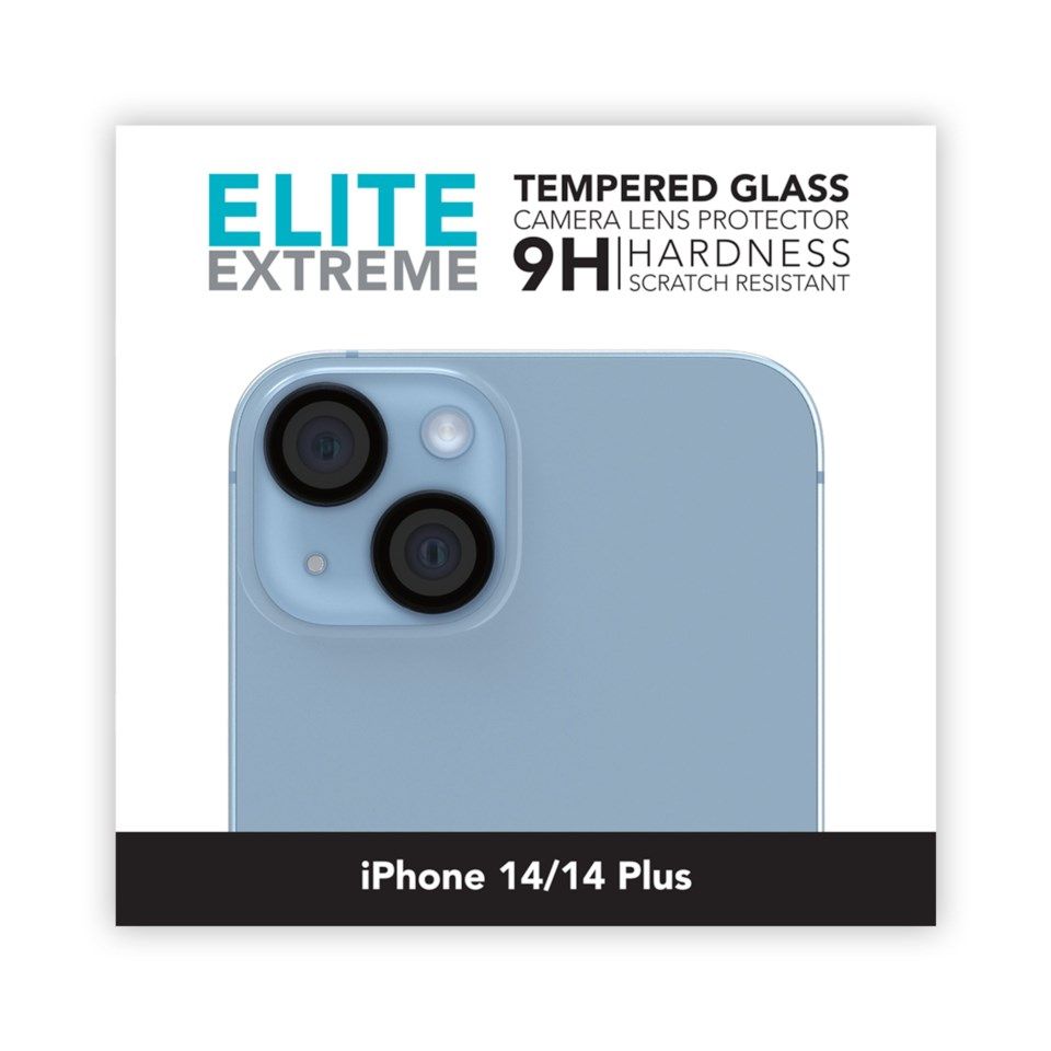Linocell Elite Extreme Beskyttelse for kameralinsen på iPhone 14 og 14 Plus