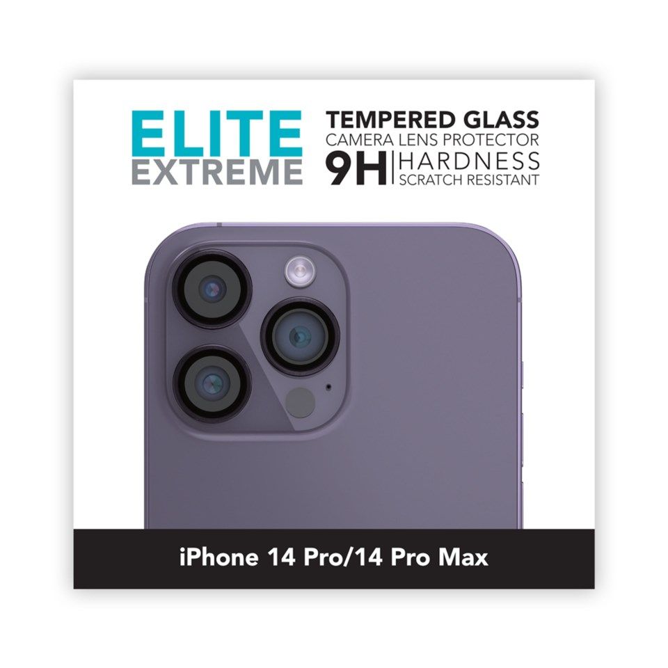 Linocell Elite Extreme Beskyttelse for kameralinsen på iPhone 14 Pro og Pro Max