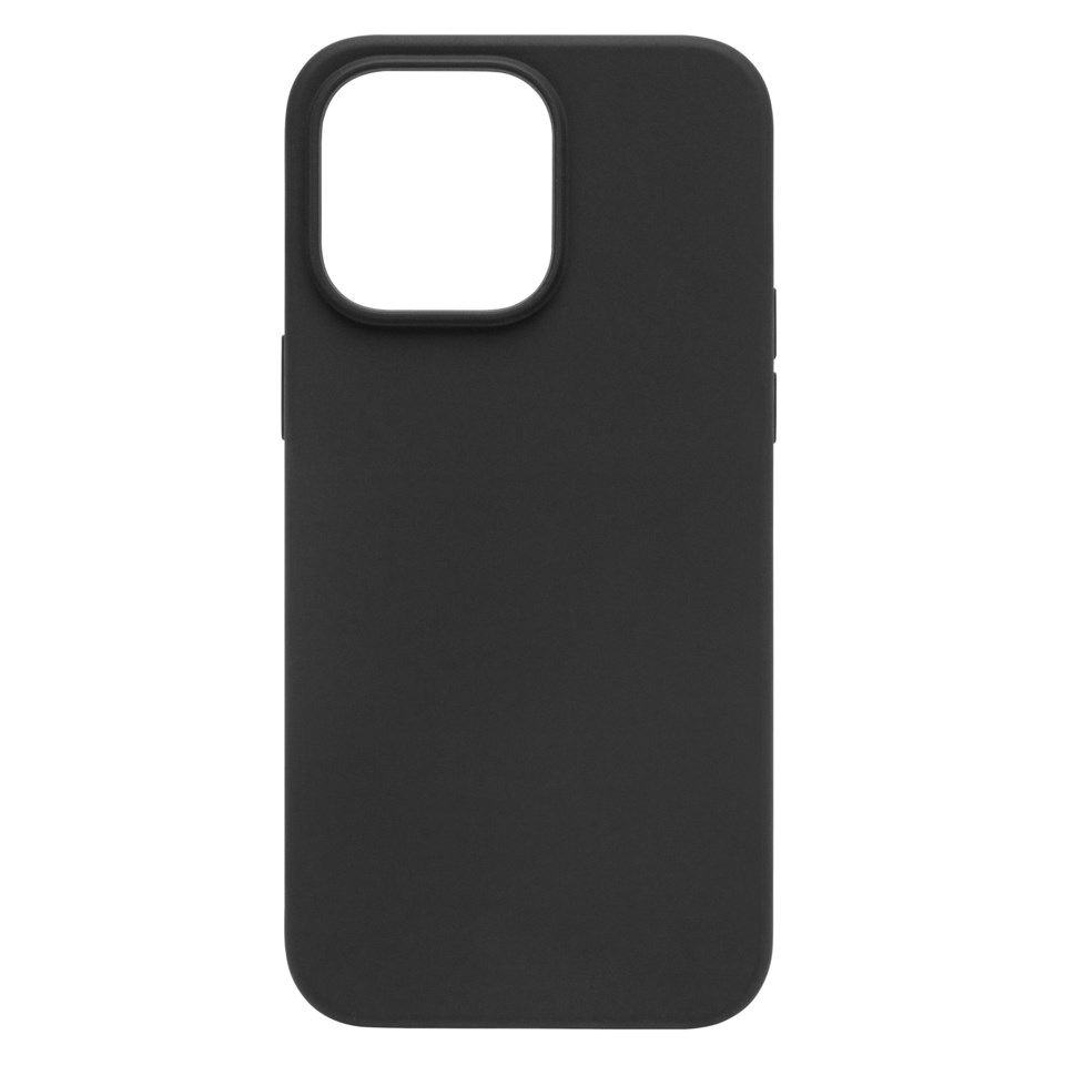 Linocell Rubber case for iPhone 15 Pro Max Svart