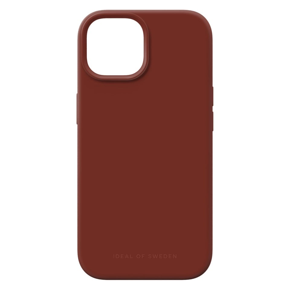 IDEAL OF SWEDEN Silikondeksel for iPhone 15 Dark Amber