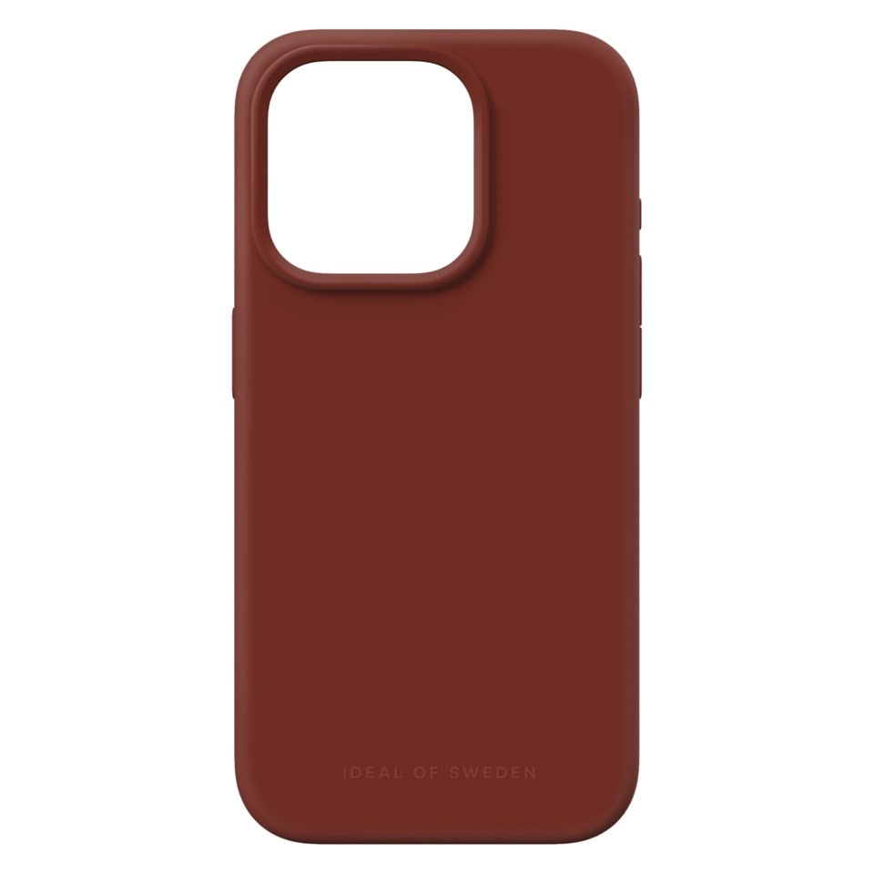 IDEAL OF SWEDEN Silikondeksel for iPhone 15 Pro Dark Amber