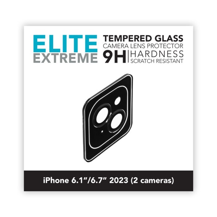 Linocell Elite Extreme Skydd för kameralinsen iPhone 15 och 15 Plus