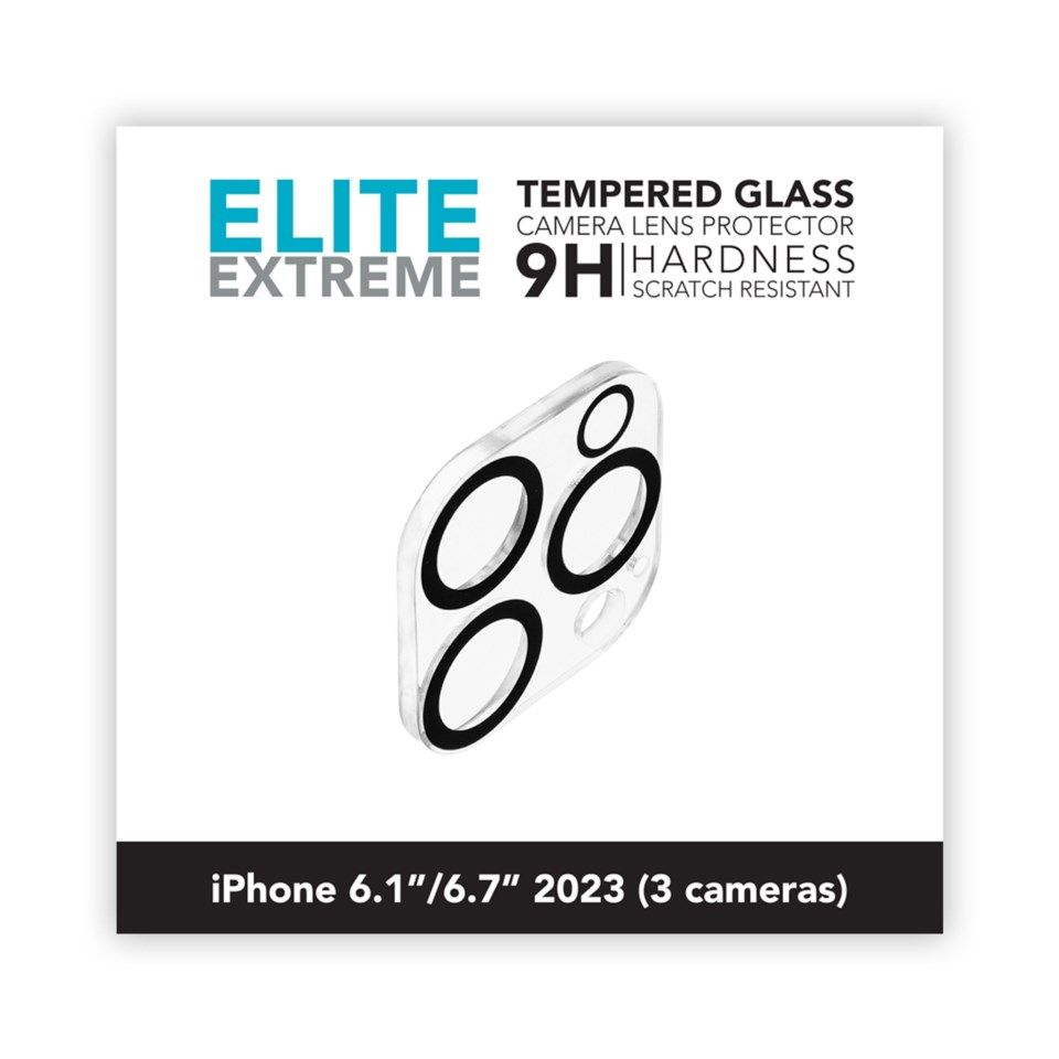 Linocell Elite Extreme Skydd för kameramodulen iPhone 15 Pro och 15 Pro Max