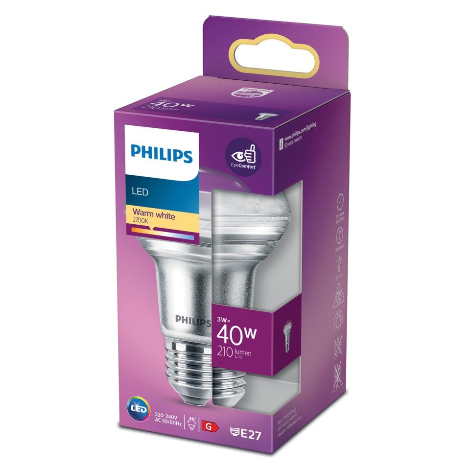 Philips LED-pære Reflektor E27 255 lm