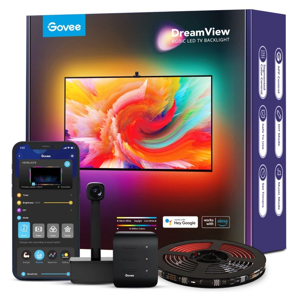 Govee DreamView T1 TV LED-list 75-85 - Belysning för datorskärm &  skrivbord