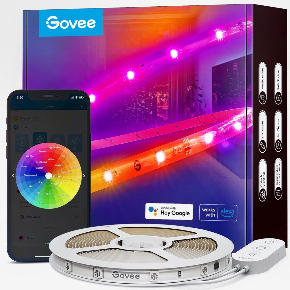 Govee RGBIC LED-list med Wi-fi och Bluetooth 5 m