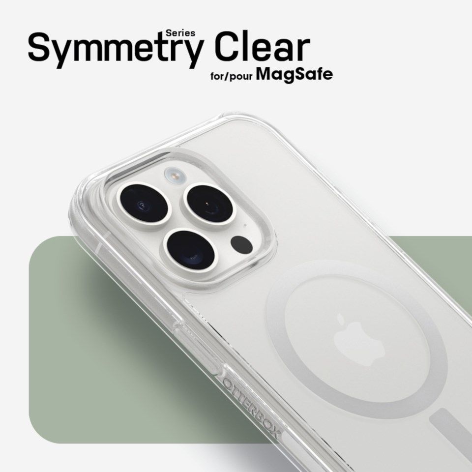 Otterbox Symmetry Plus med Magsafe för iPhone 15 Pro Klar