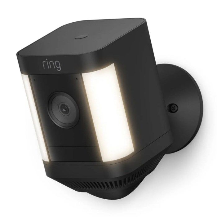 Ring Spotlight Cam Plus Battery Trådlös övervakningskamera Svart