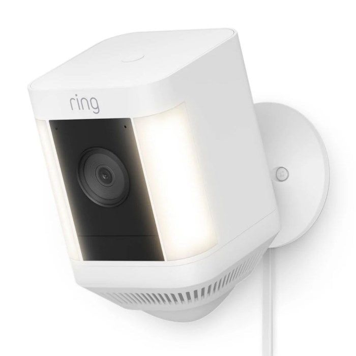 Ring Spotlight Cam Plus Plug-In Övervakningskamera Vit