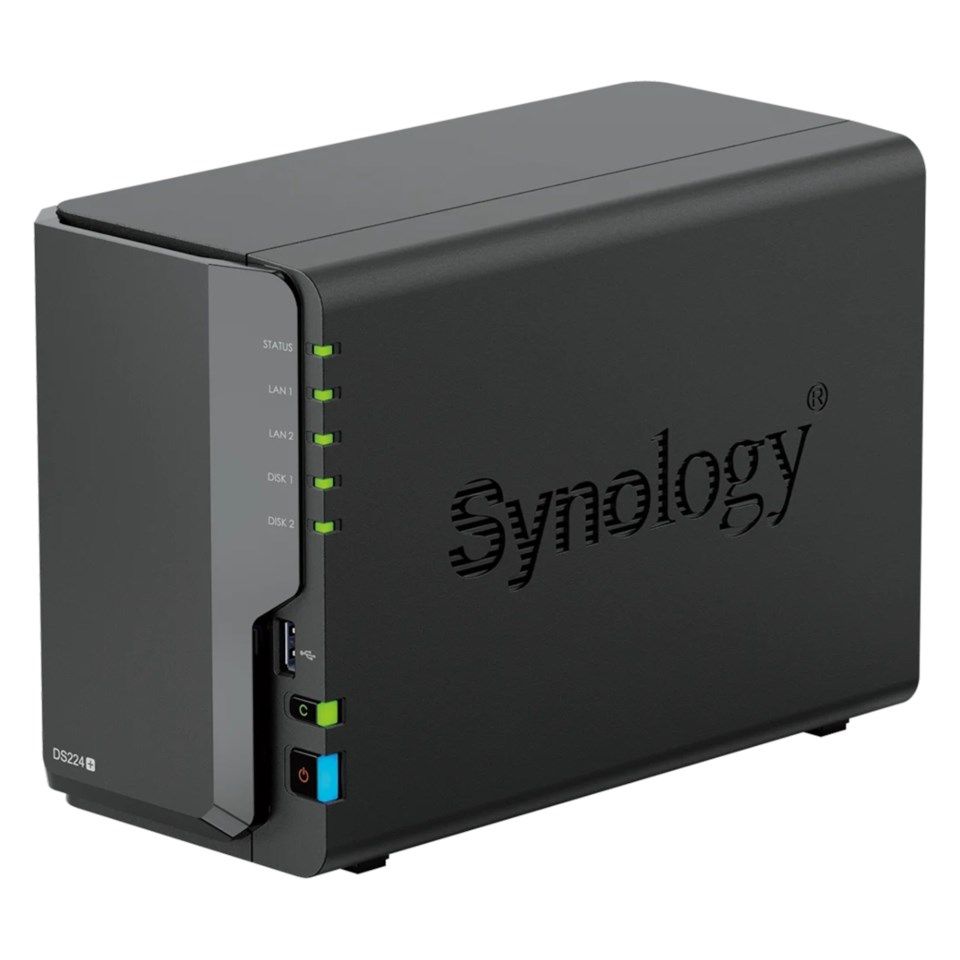 Synology DiskStation DS224+ NAS for 2 harddisker