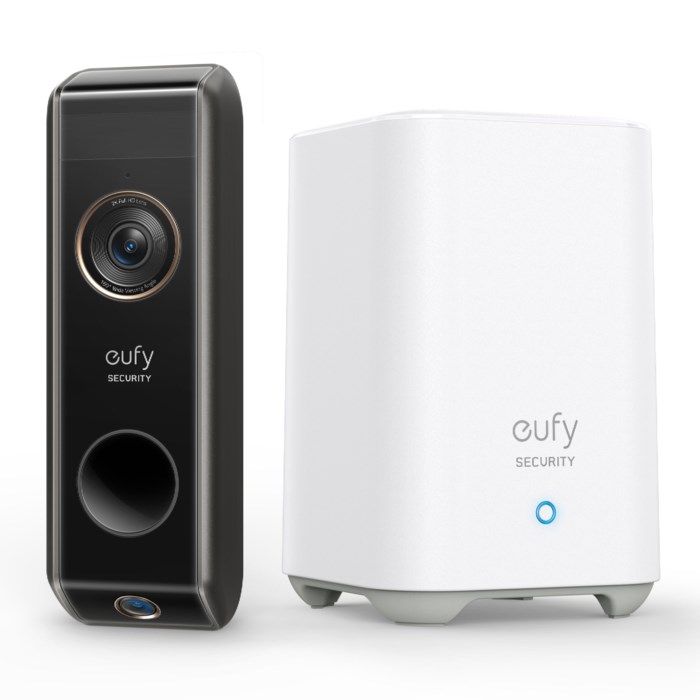 Eufy Dual Video Doorbell 2K Dörrklocka med basstation