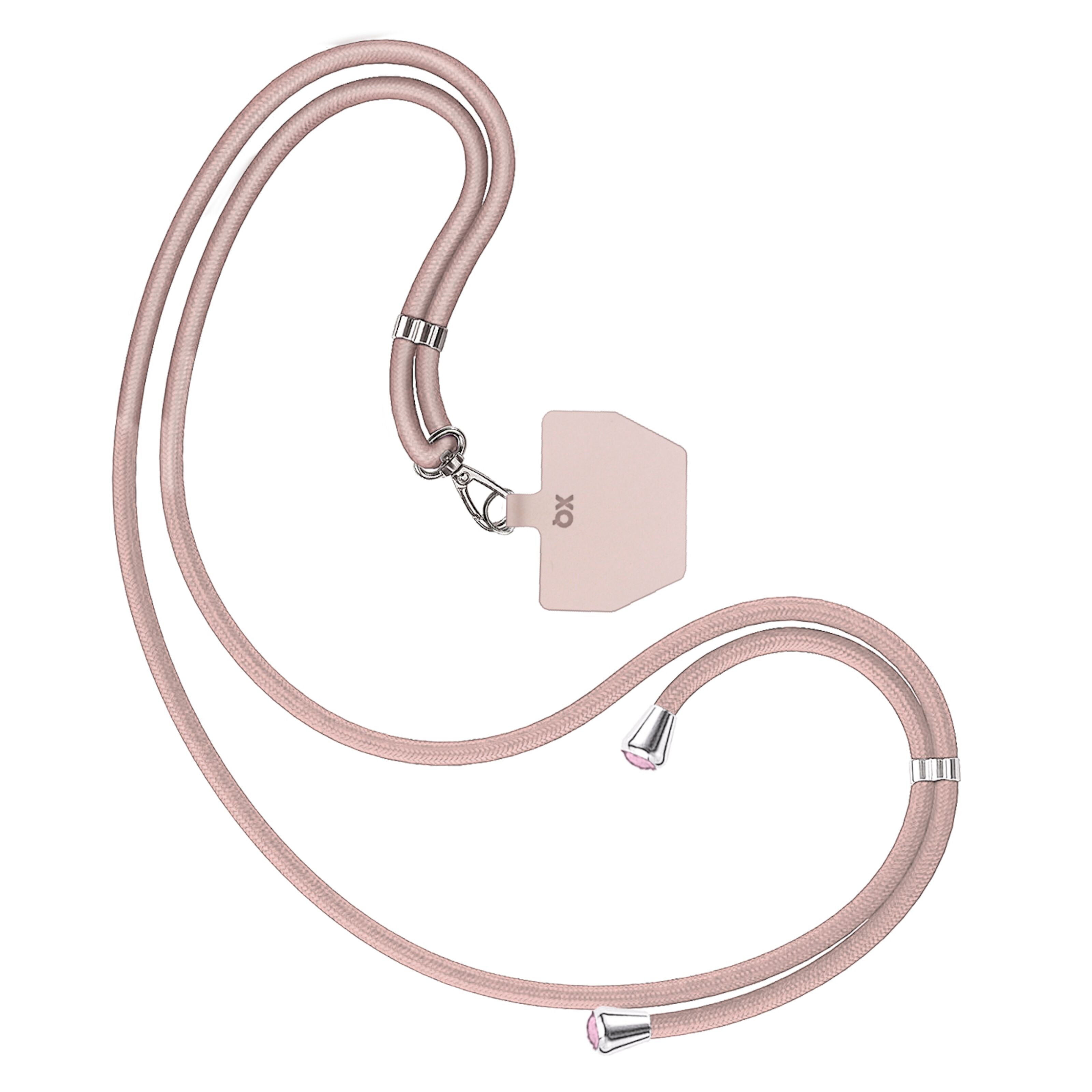 Xqisit Phone Strap Universal mobilrem för mobilskal Rosa