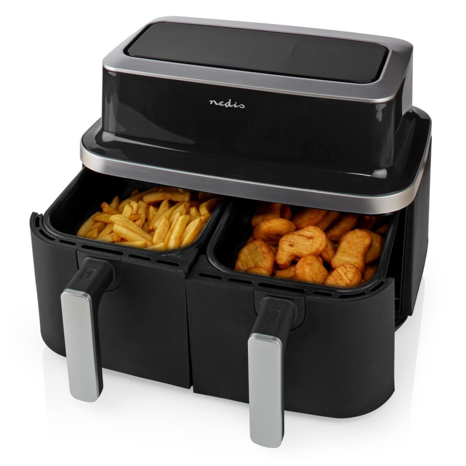 Nedis Dobbel Airfryer 2 x 4,2 l