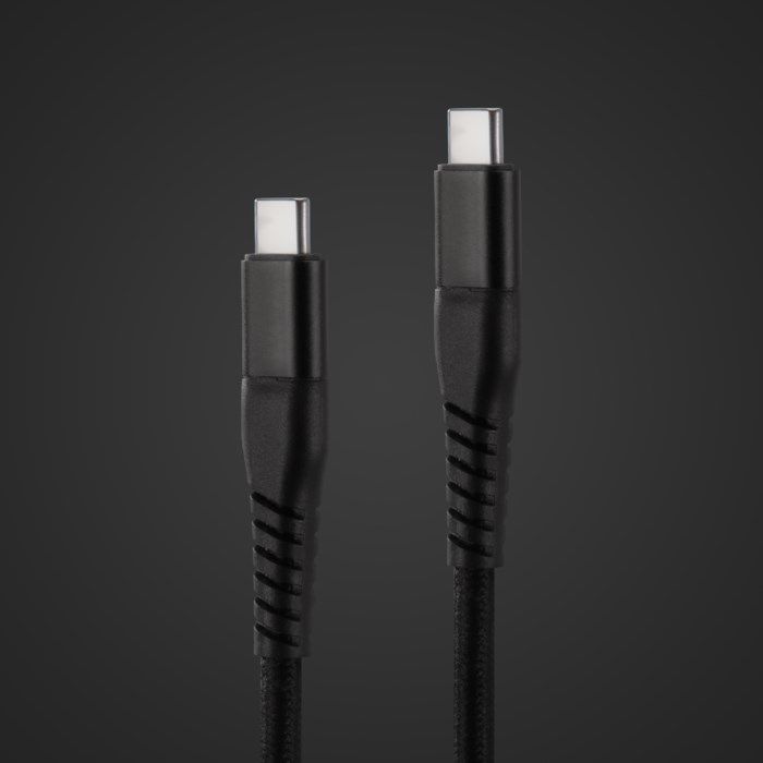 Linocell Premium Kevlar USB-C 3.2-kabel Svart 2 m