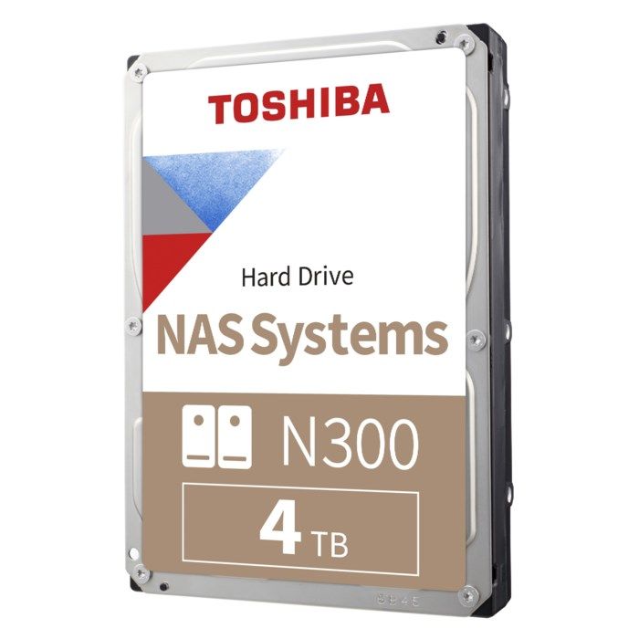 Toshiba N300 Hårddisk för NAS 3,5″ 4 TB 4 TB