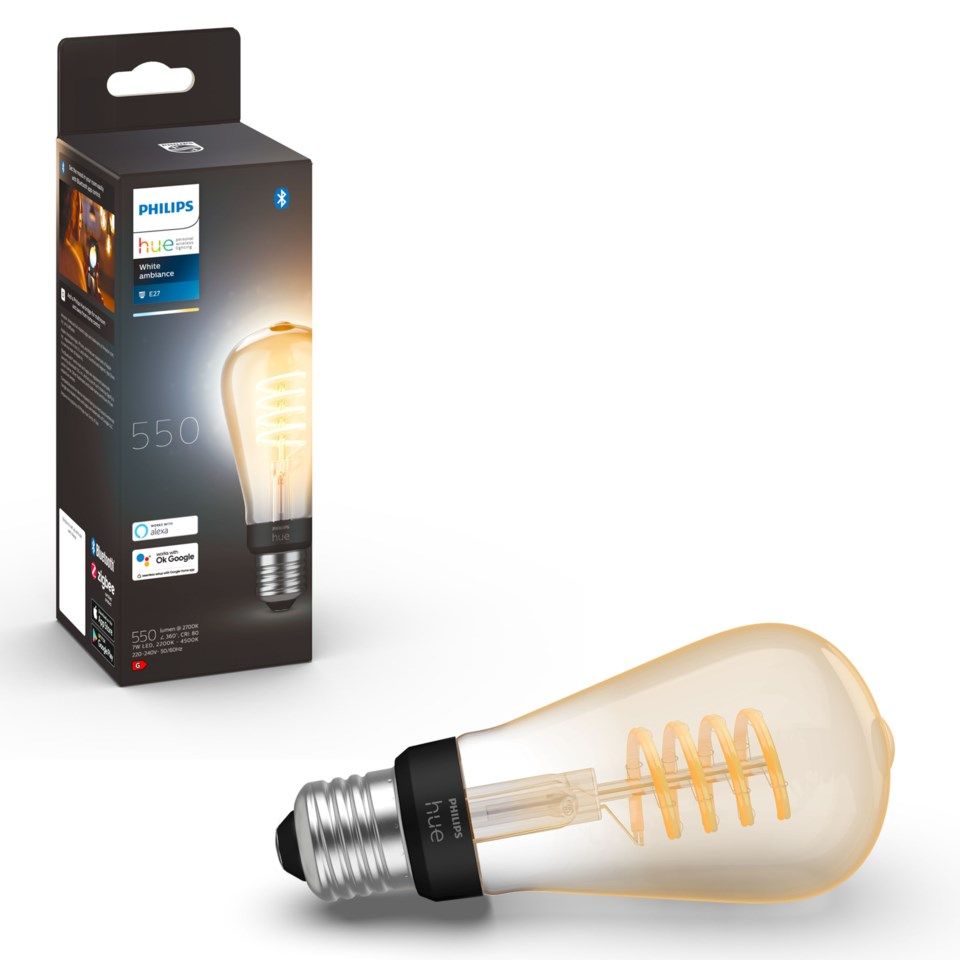 Philips Hue Filament ST64 E27 Smart LED-lampa 550 lm