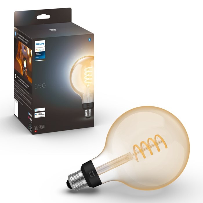 Philips Hue Filament G125 E27 Smart LED-lampa 550 lm