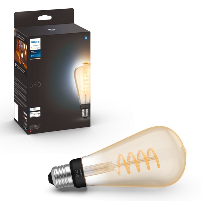 Philips Hue Filament ST72 E27 Smart LED-lampa 550 lm