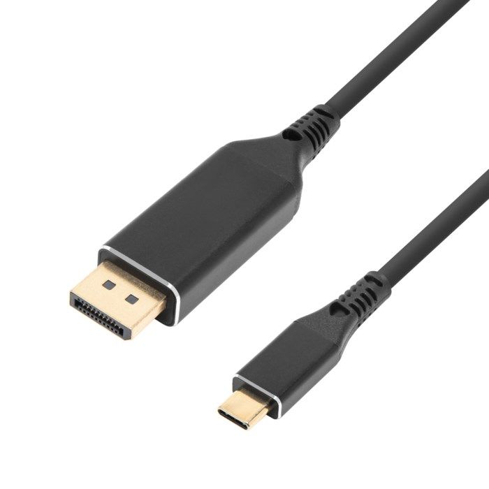 Luxorparts USB-C-kabel till Displayport 1 m