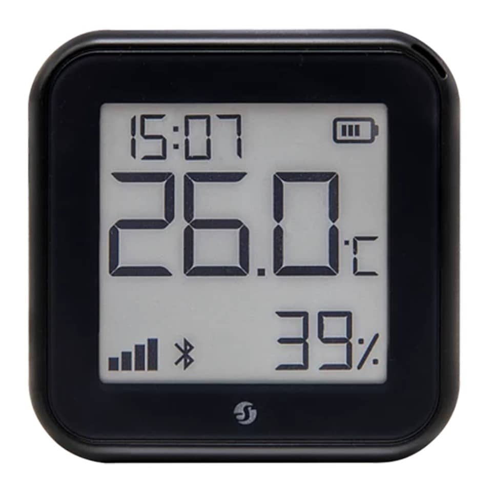 Shelly H&T Gen 3 Termometer och hygrometer Svart
