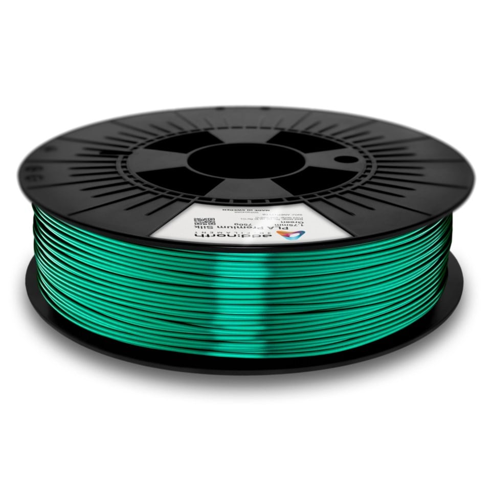 Addnorth PLA Premium Silk-filament för 3D-skrivare 1,75 mm Grön