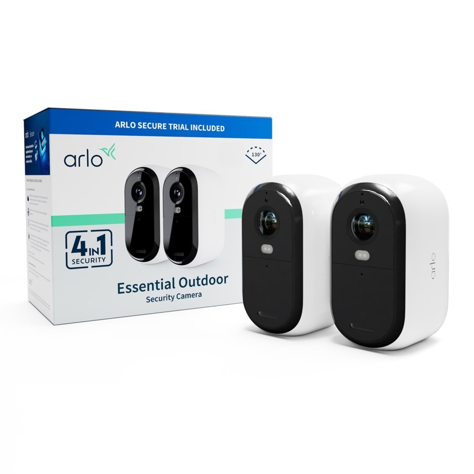 Arlo Essential 2 Overvåkingskamera HD 2-pk.