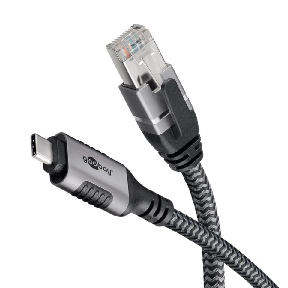 Nätverkskabel med USB-anslutning USB-C 1 m