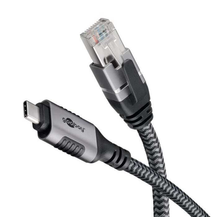 Nätverkskabel med USB-anslutning USB-C 2 m