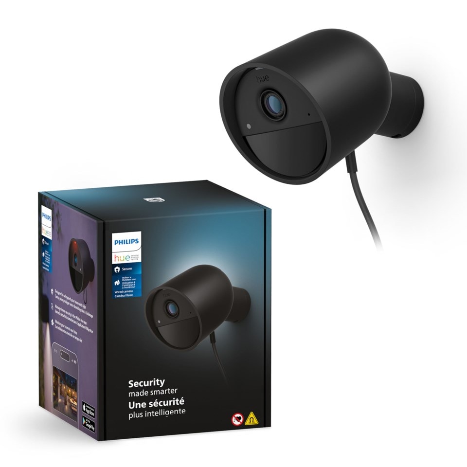 Philips Hue Secure Wired Cam Svart