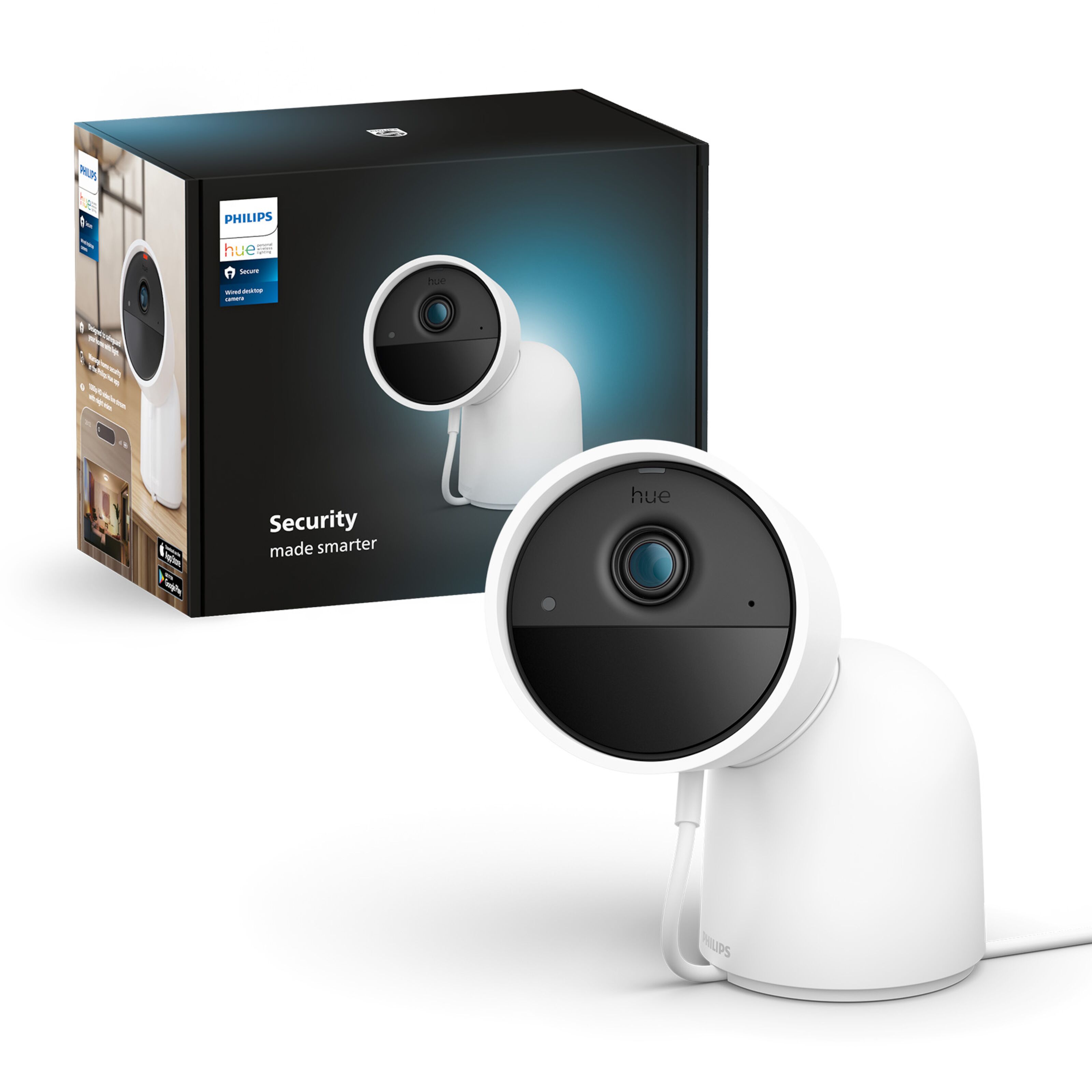 Philips Hue Secure Desktop Cam Hvit