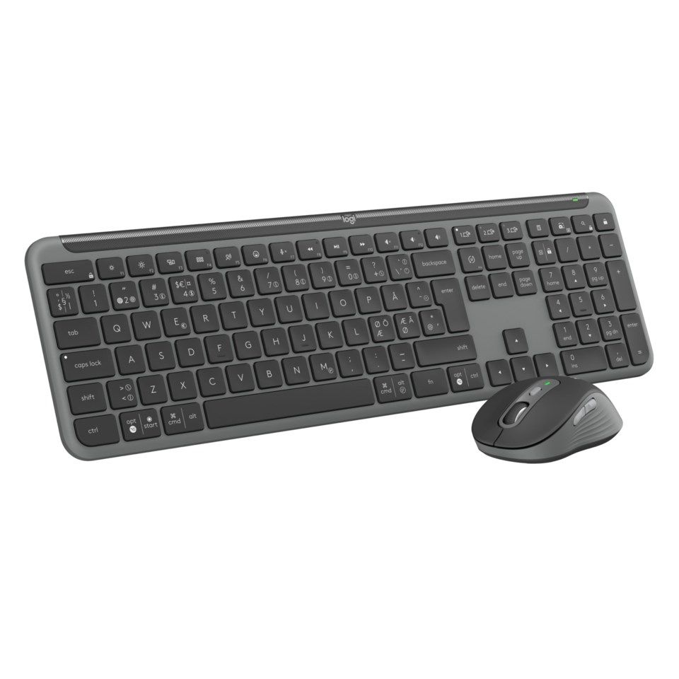 Logitech MK950 Signature Slim Trådløst tastatur og mus