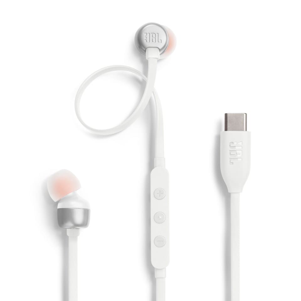 JBL Tune 310C Hörlurar med USB-C Vit