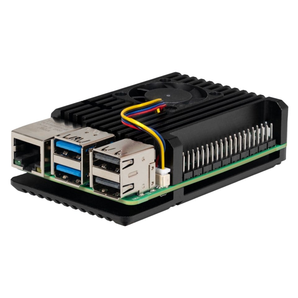 Joy-it Robust aluminiumskabinett for Raspberry Pi 5