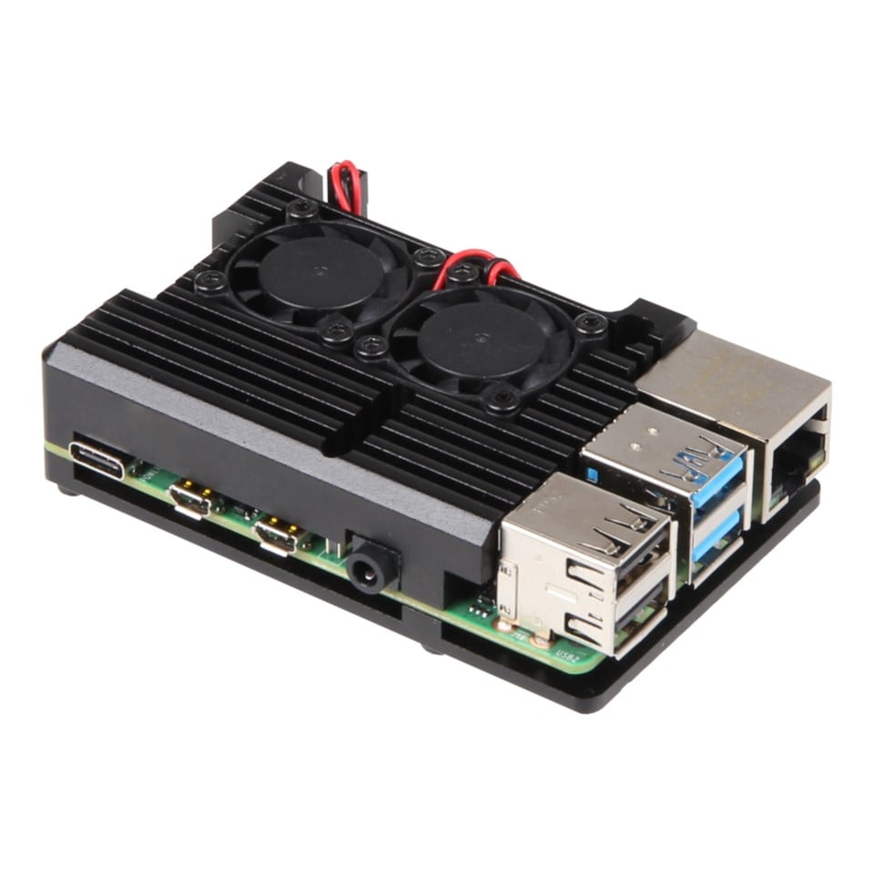 Joy-it Robust aluminiumskabinett for Raspberry Pi 4 B - Raspberry Pi ...