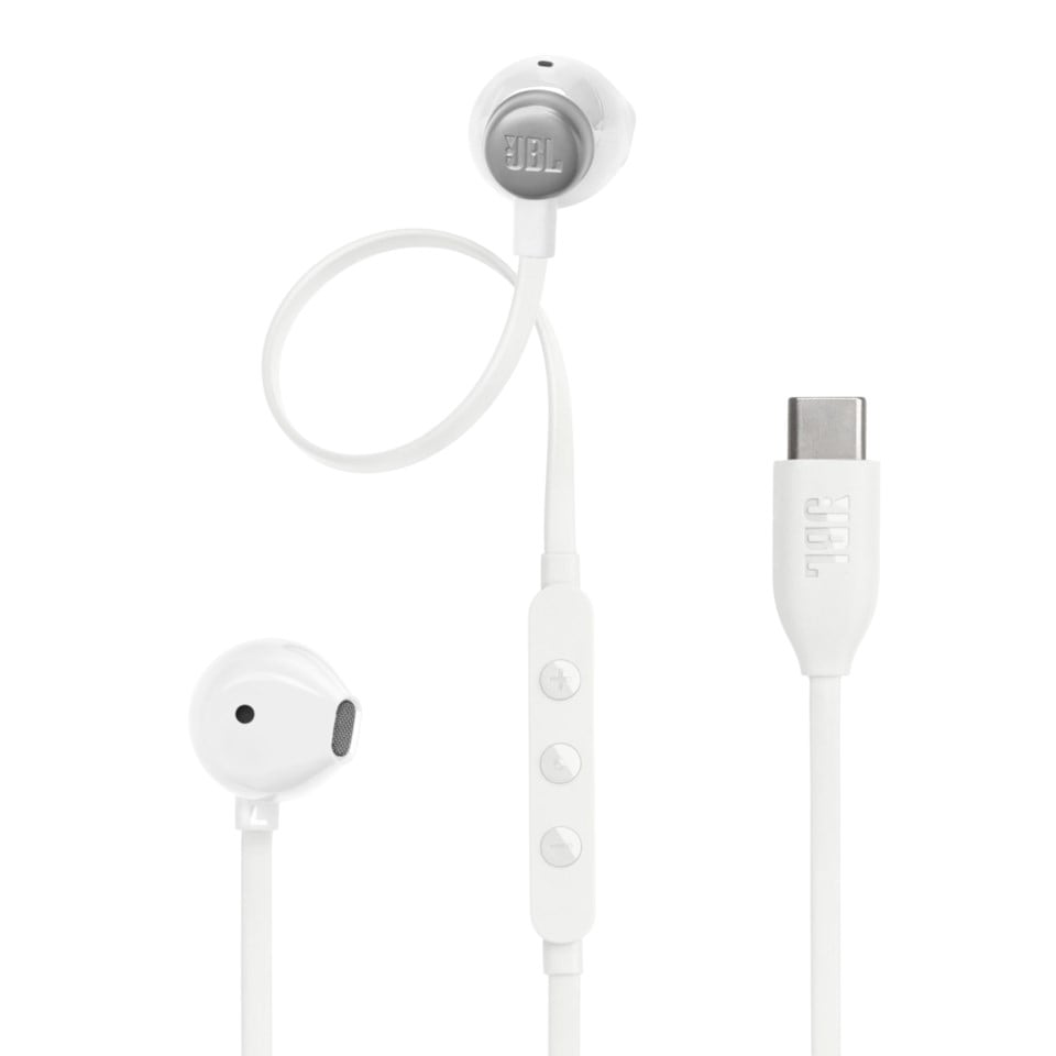JBL Tune 305C USB-C-hodetelefoner med ledning Hvit