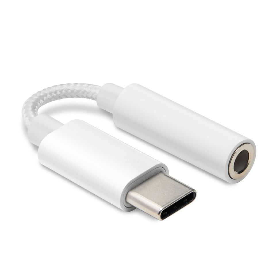 Linocell USB-C til 3,5 mm Hvit