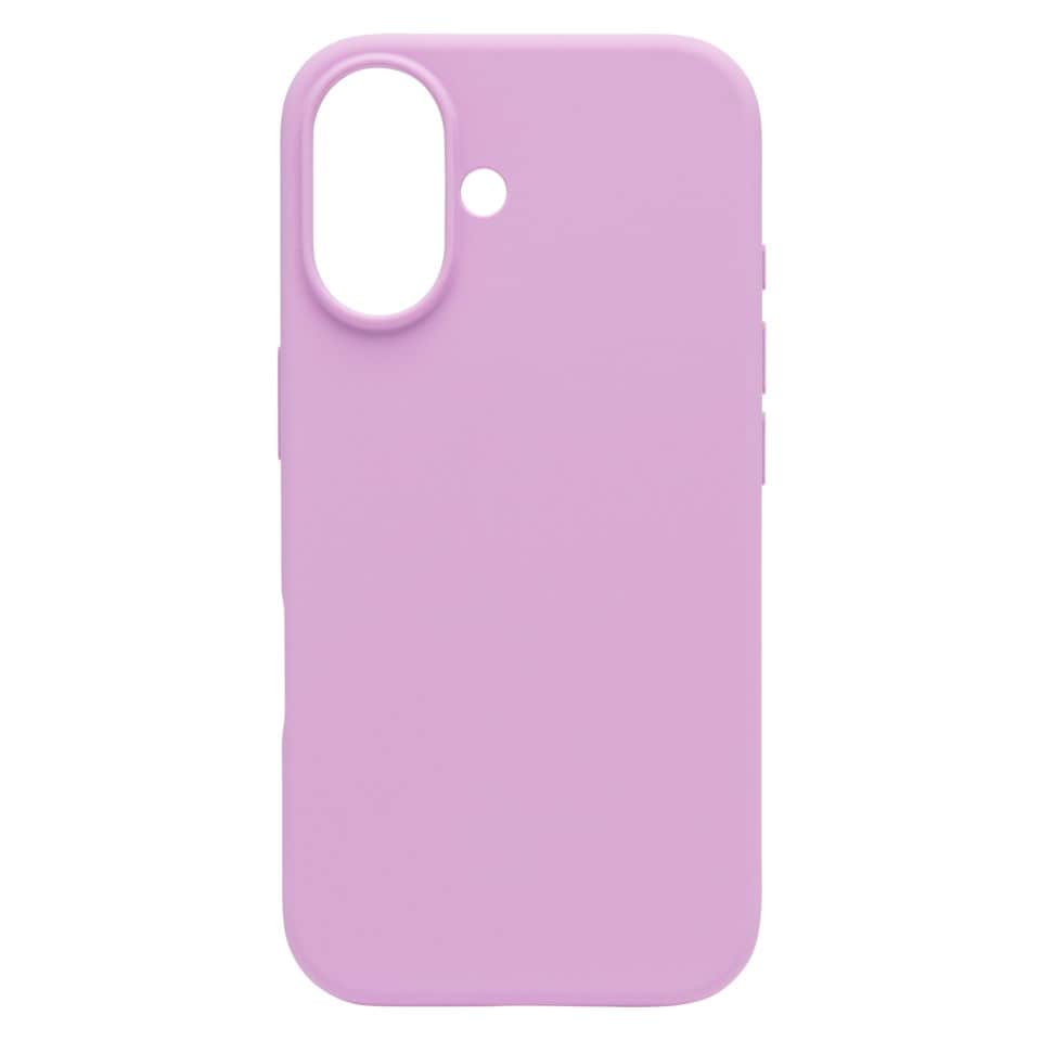 Linocell Rubber case för iPhone 16 Rosa