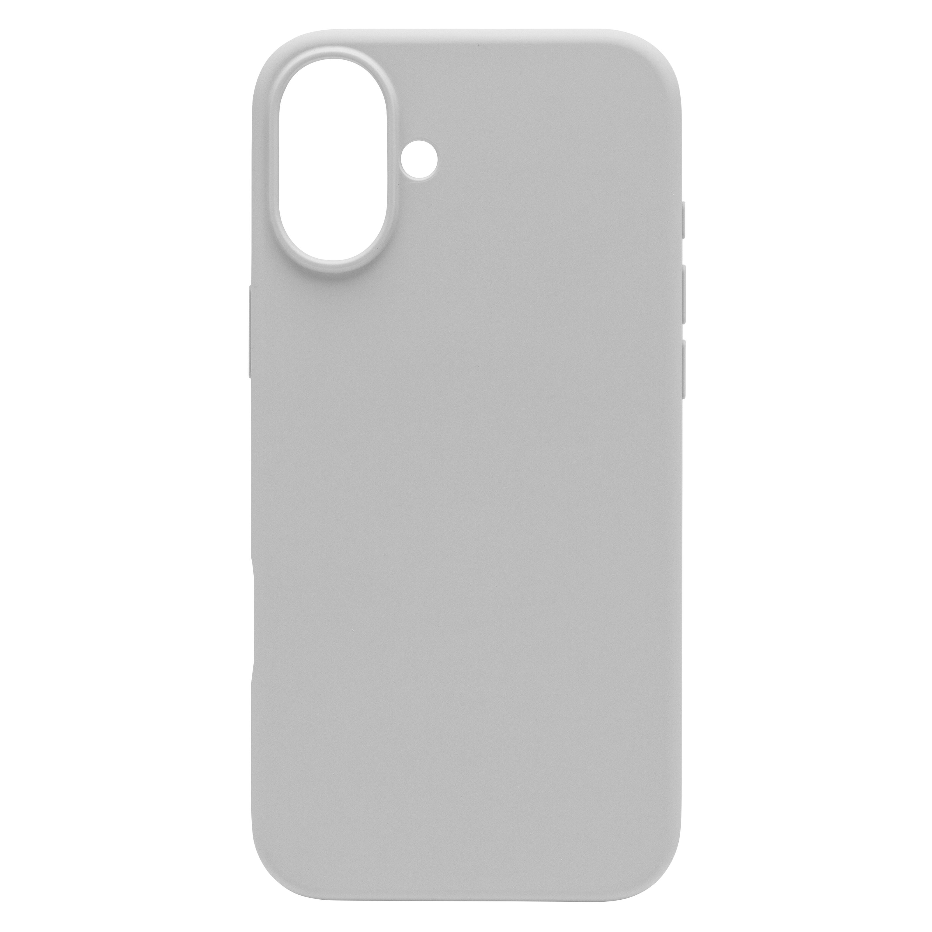 Linocell Rubber case for iPhone 16 Plus Grå