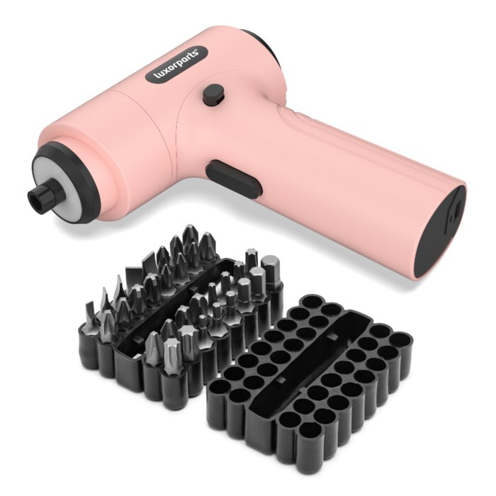 Luxorparts Oppladbar skrutrekker Rosa