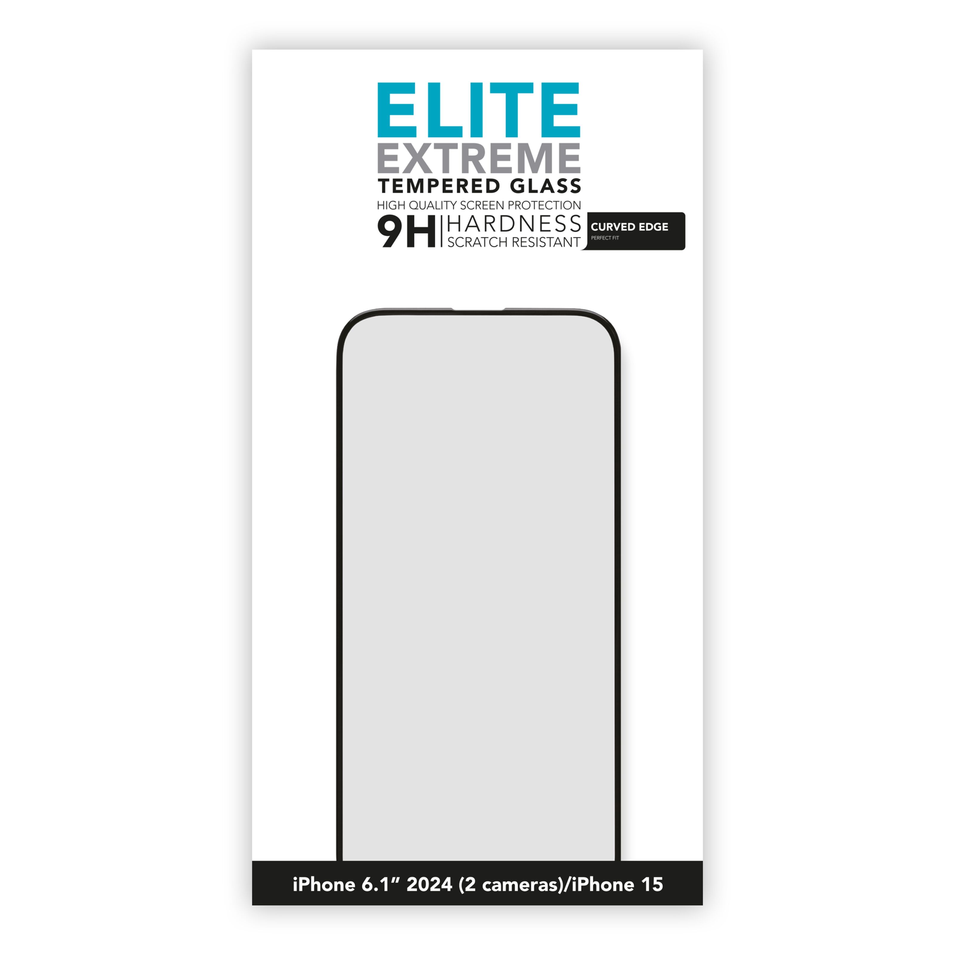 Linocell Elite Extreme Curved Skärmskydd för iPhone 16 och 15
