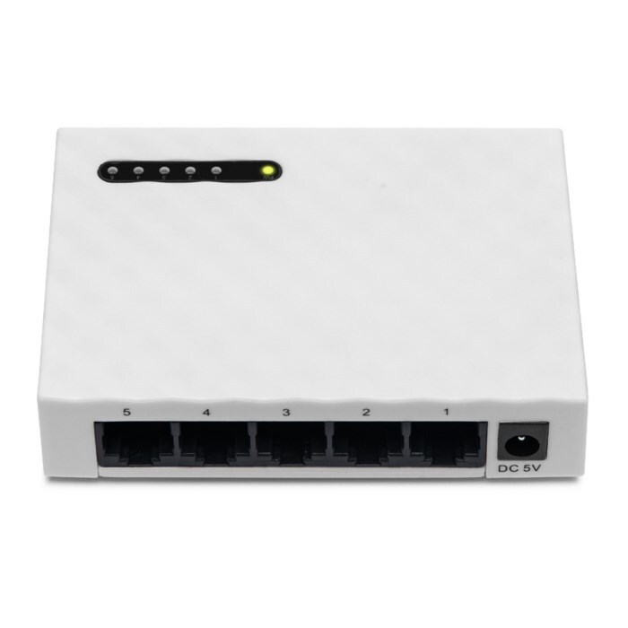 Plexgear Gigabitswitch CA103 med 5 porter (Gen. 2)