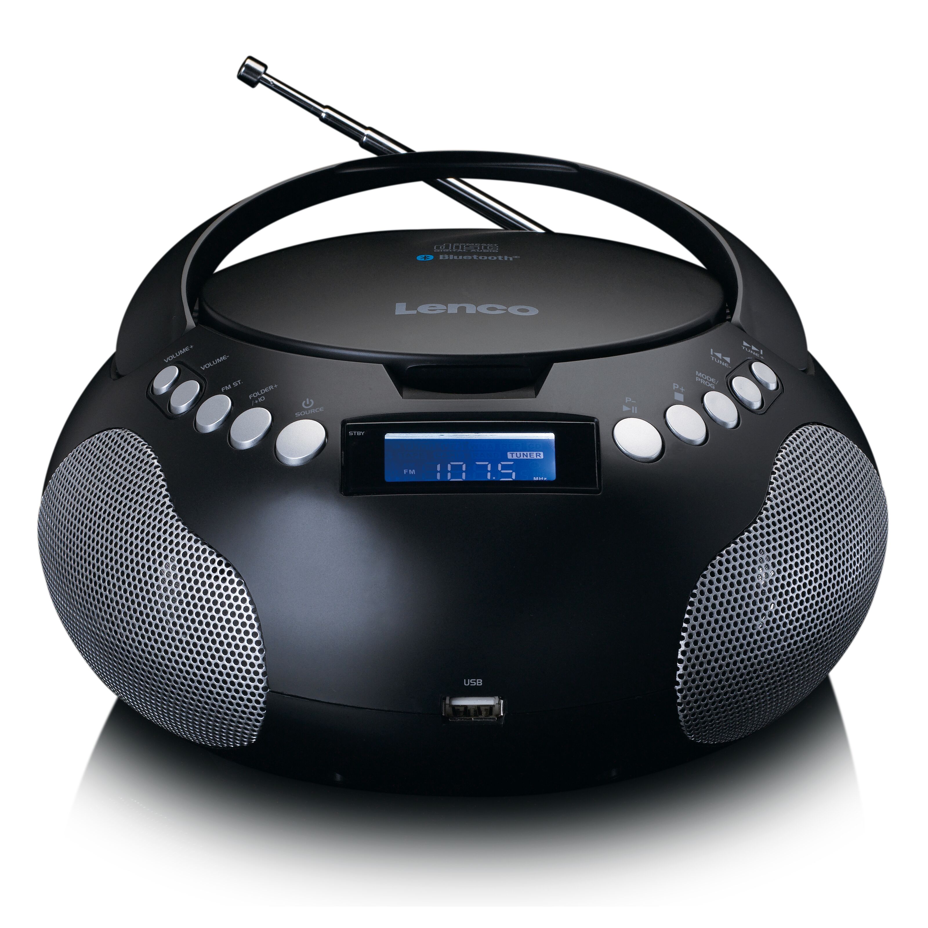Lenco Bärbar CD-spelare Lenco SCD-331 Svart