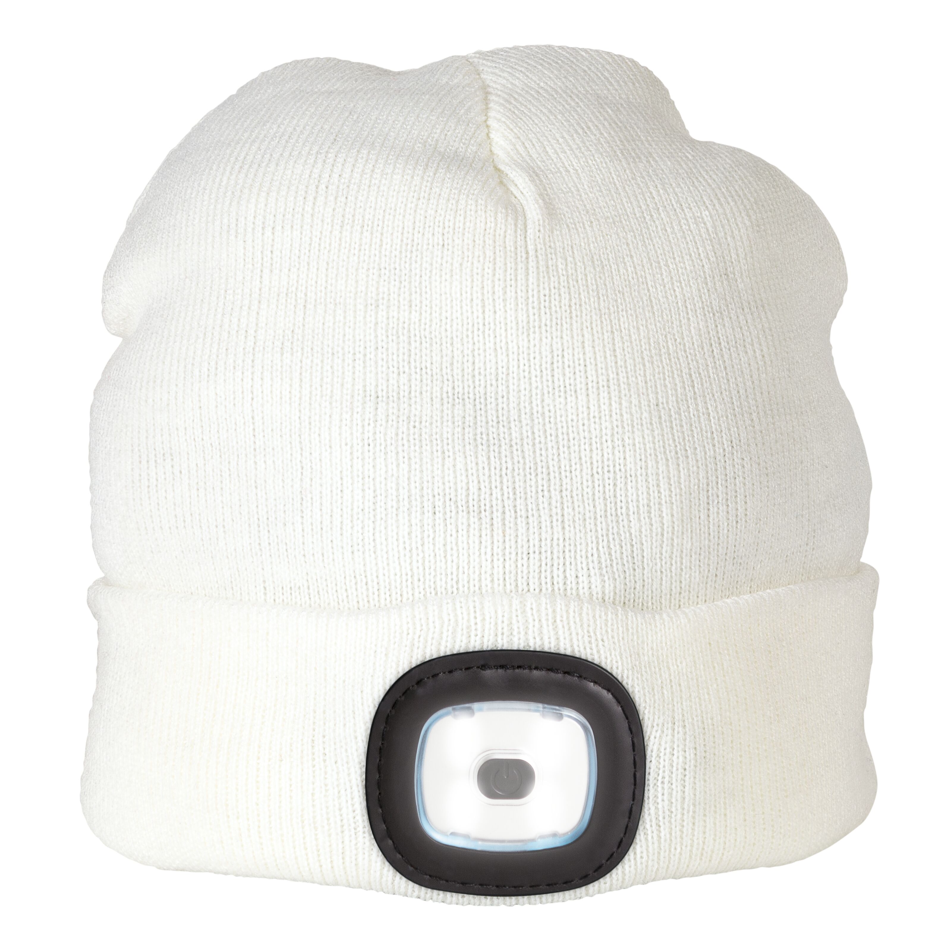 Ledsavers Lue med LED-lykt Hvit